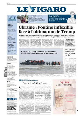 Le Figaro du Mercredi 6 Août 2025