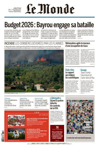 Le Monde du Jeudi 7 Août 2025