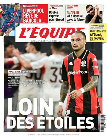 L’equipe du Jeudi 7 Août 2025