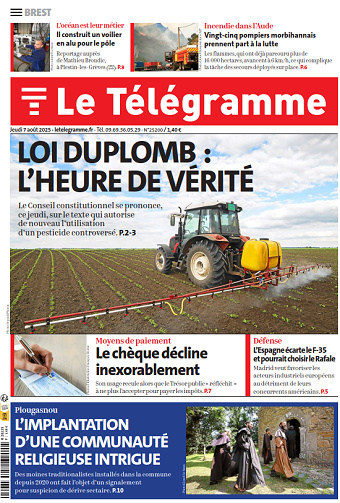 Le Télégramme (6 éditions) - 7 Août 2025