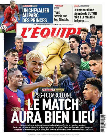 L’equipe du Vendredi 8 Août 2025