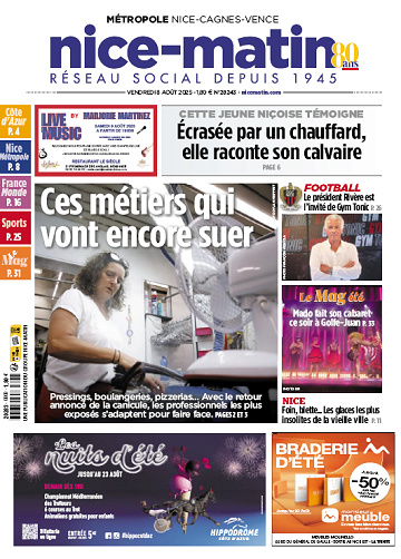 Pack Journaux Groupe Nice-Matin (8 éditions) - 8 Août 2025