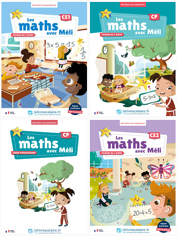 Les maths avec Méli (CP-CE1-CE2) - 4 Livres (2025)