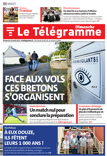 Le Télégramme (4 éditions) - 10 Août 2025