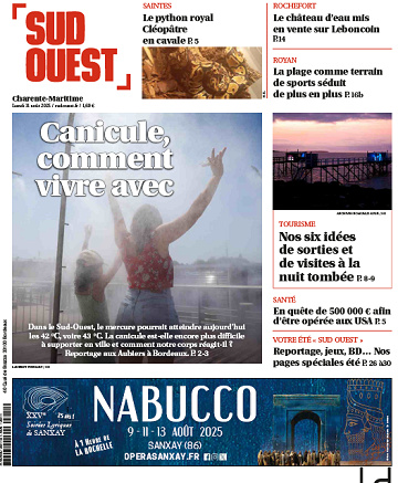 Sud Ouest (5 éditions) - 11 Août 2025