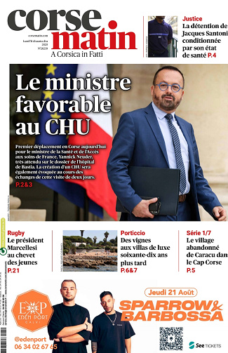 Corse Matin - 11 Août 2025