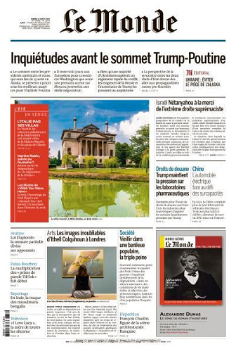 Le Monde du Mardi 12 Août 2025