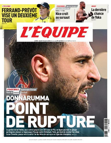 L’equipe du Mardi 12 Août 2025