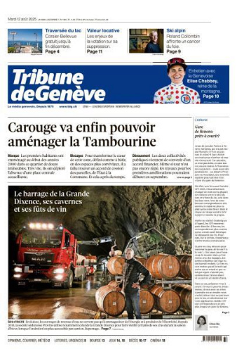 Tribune de Genève - 12 Août 2025