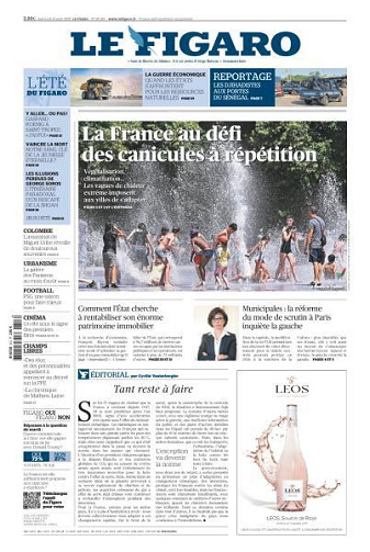 Le Figaro du Mercredi 13 Août 2025