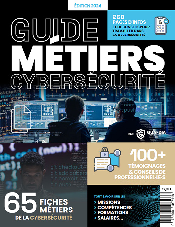 Guardia Cybersecurity school - Guide des métiers cybersécurité (2024)
