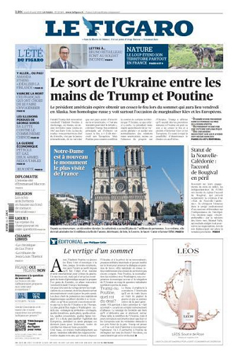 Le Figaro du Jeudi 14 Août 2025