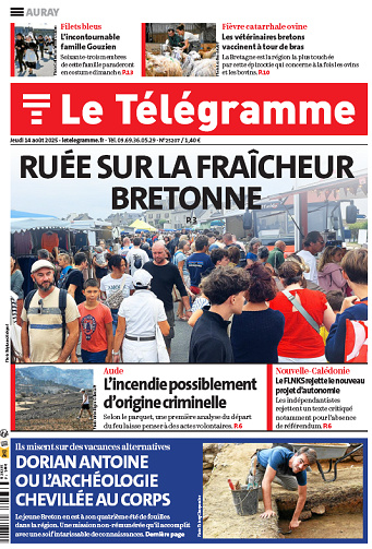Le Télégramme (6 éditions) - 14 Août 2025