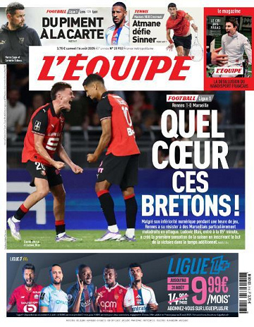 L’equipe du Samedi 16 Août 2025