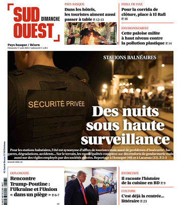 Sud Ouest (2 Éditions) Du Dimanche 17 Août 2025