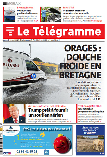 Le Télégramme (19 éditions) - 20 Août 2025