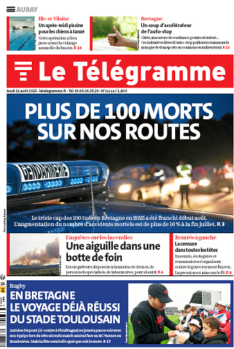 Le Télégramme (19 éditions) - 21 Août 2025