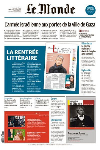 Le Monde du Vendredi 22 Août 2025