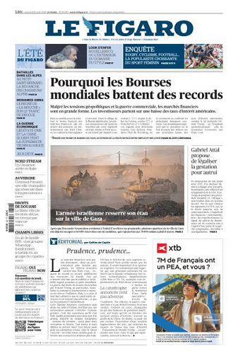 Le Figaro du Vendredi 22 Août 2025