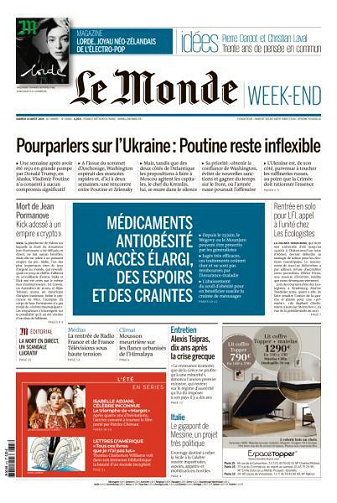 Le Monde du Samedi 23 Août 2025