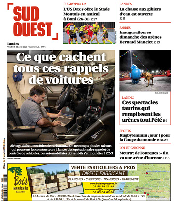 Sud Ouest (2 Éditions) Du Vendredi 22 Août 2025