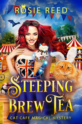 Steeping Brew Tea (Français): Un cozy mystery paranormal (Cat Café Magical Mystery (Français) t. 4) -  Rosie Reed (2025)