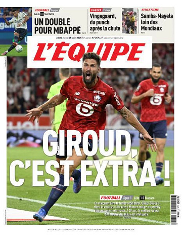 L’equipe du Lundi 25 Août 2025