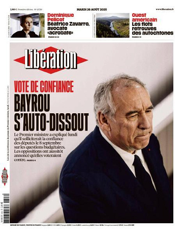 Libération du Mardi 26 Août 2025