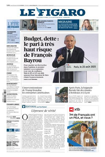 Le Figaro du Mardi 26 Août 2025