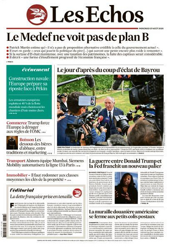 Les Echos - 27 Août 2025