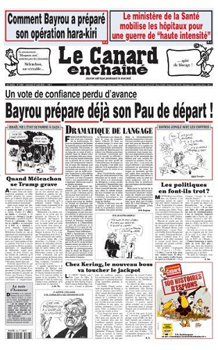 Le Canard enchaîné - 27 Août 2025
