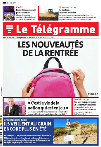 Le Télégramme (19 éditions) - 28 Août 2025