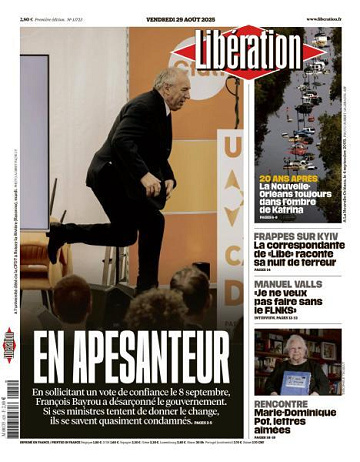 Libération du Vendredi 29 Août 2025