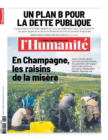 L'Humanite - 29-31 Août 2025