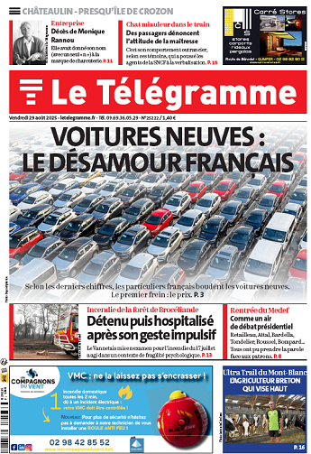Le Télégramme (19 éditions) - 29 Août 2025