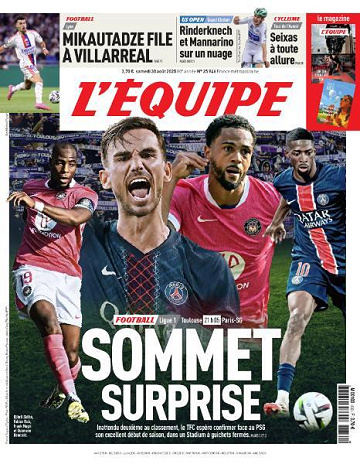 L’equipe du Samedi 30 Août 2025
