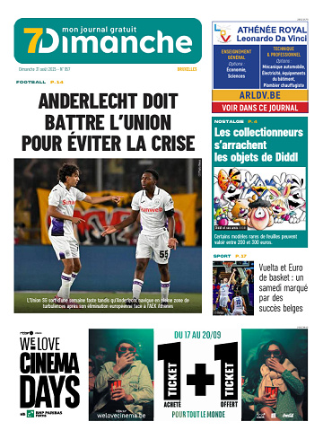 Pack Journaux Belges Du Dimanche 31 Août 2025