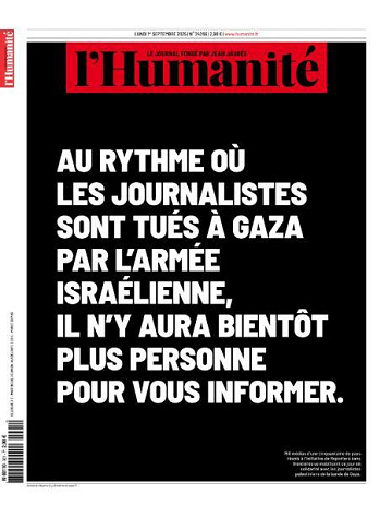 L'Humanite - 1er Septembre 2025