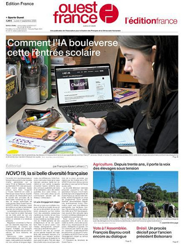 Ouest-France Édition France - 1er Septembre 2025
