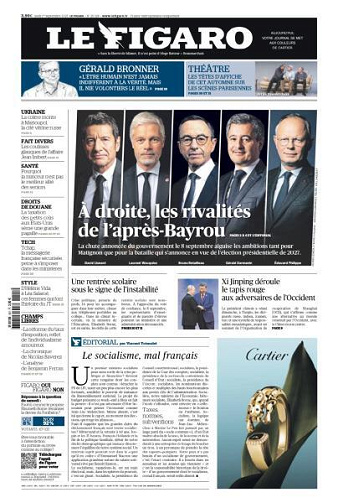 Le Figaro du Lundi 1er Septembre 2025
