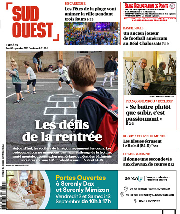 Sud Ouest (7 éditions) - 1er Septembre 2025