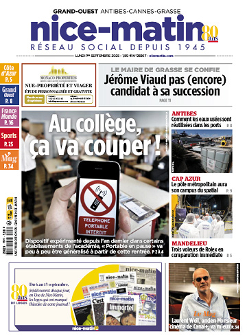 Pack Journaux Groupe Nice-Matin (8 éditions) - 1er Septembre 2025