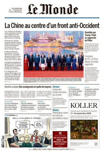 Le Monde du Mardi 2 Septembre 2025