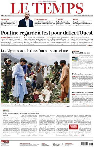 Le Temps - 2 Septembre 2025