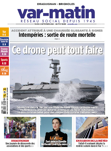 Pack Journaux Groupe Nice-Matin (8 éditions) - 2 Septembre 2025