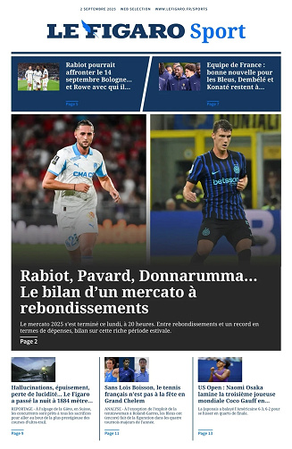 Le Figaro Sport - 2 Septembre 2025