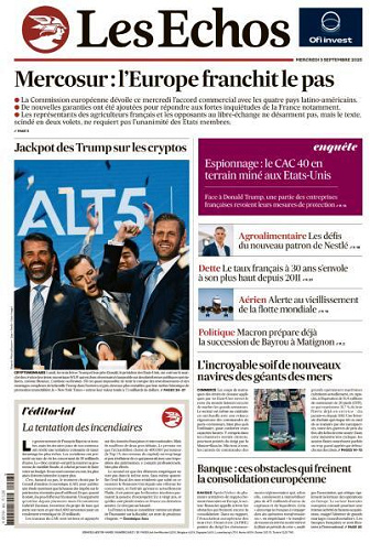 Les Echos - 3 Septembre 2025