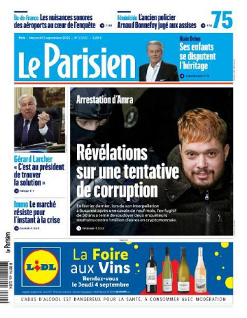 Le Parisien - 3 Septembre 2025