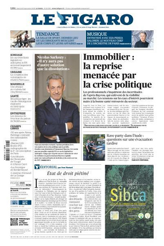 Le Figaro du Mercredi 3 Septembre 2025