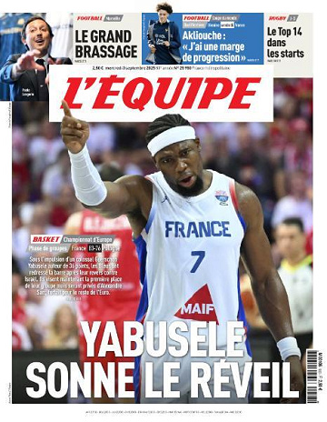 L’equipe du Mercredi 3 Septembre 2025